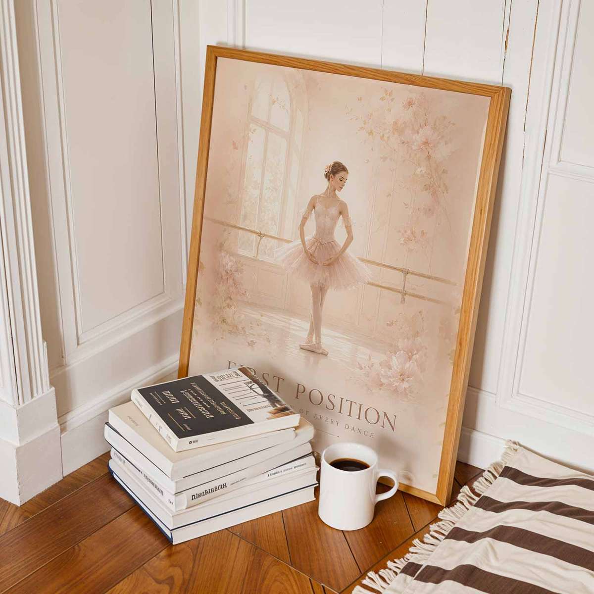 Artistic view of Ballerina Framed Pictures Style showing graceful movement and stage-inspired details inspired by vintage ballet for dance studio decor