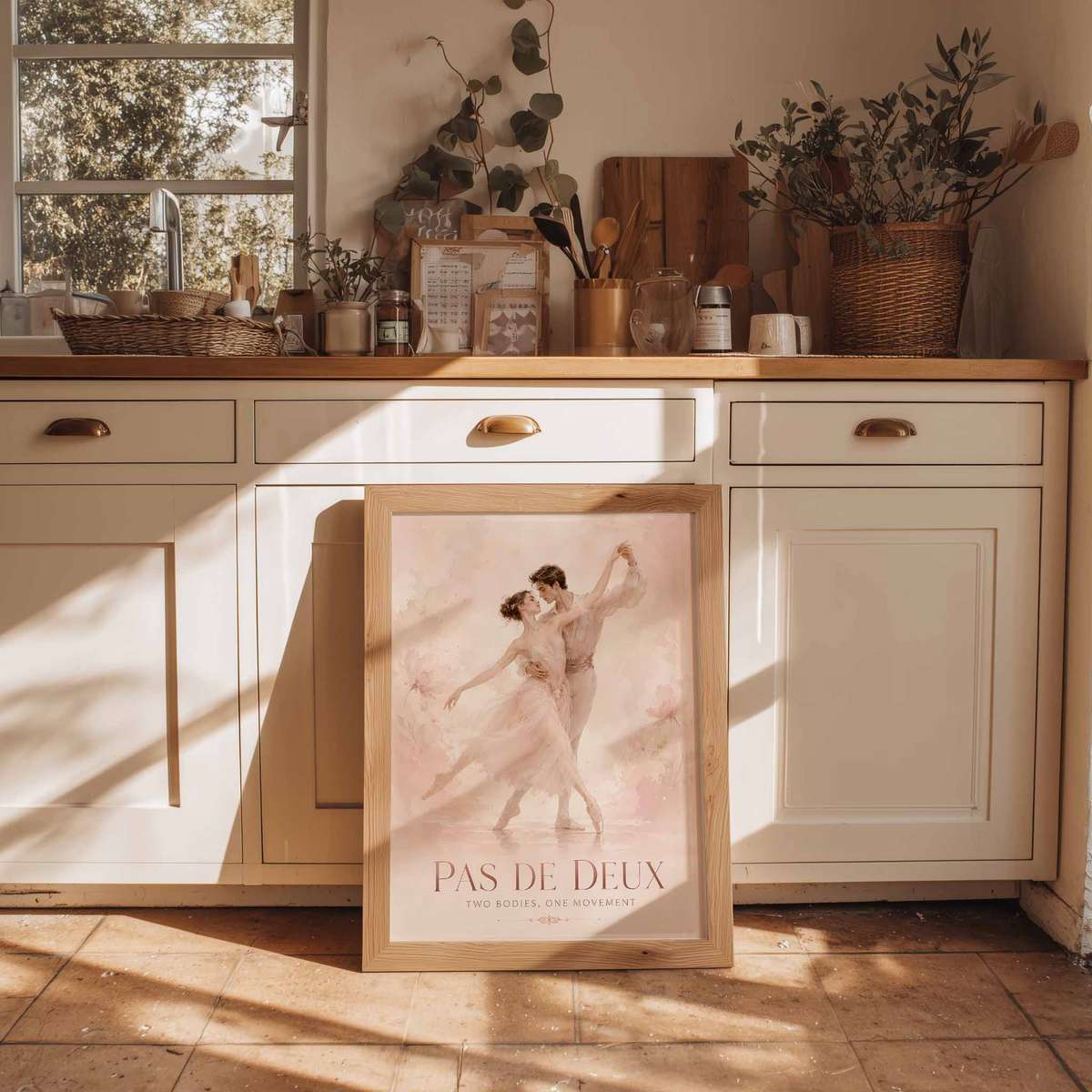 Ballerina shown in a theatrical composition showcasing graceful movement and stage-inspired details inspired by vintage ballet