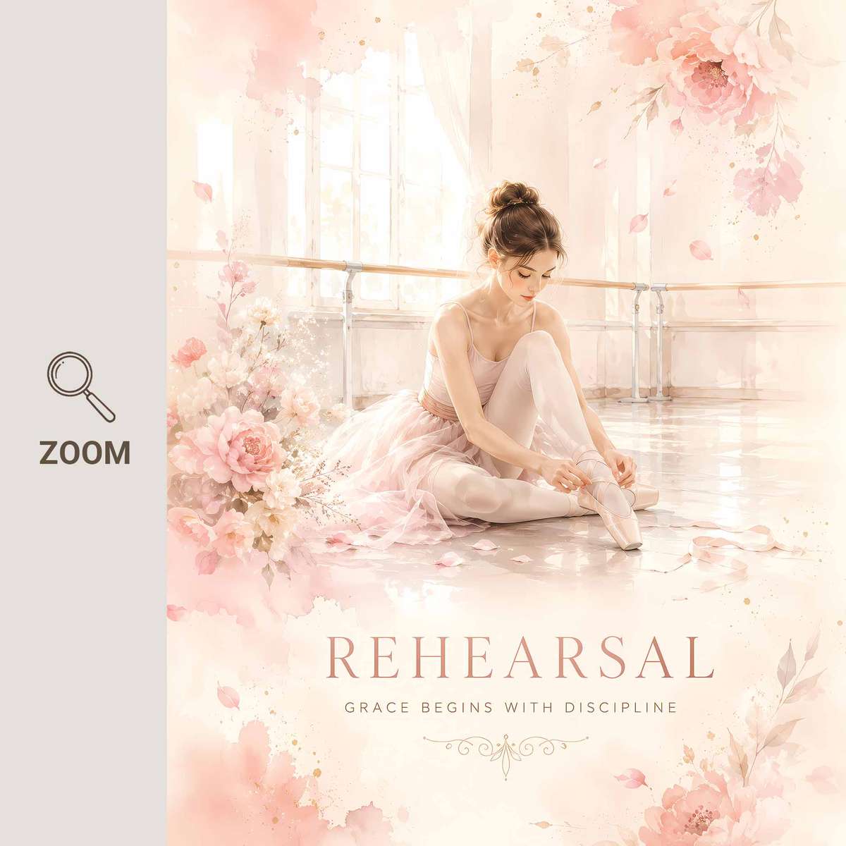 Ballet wall art showcasing poetic movement with softly balanced composition and a expressive visual character