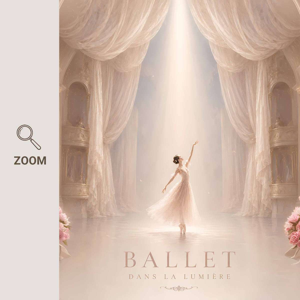Ballet Core Aesthetic decorative print featuring graceful movement and stage-inspired details for classical art admirers