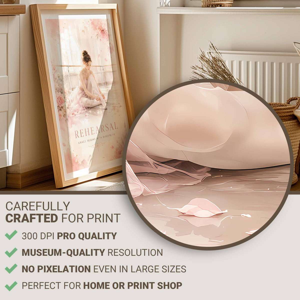 Ballet Dancer shown in a elegant composition showcasing fluid motion and an intimate performance mood