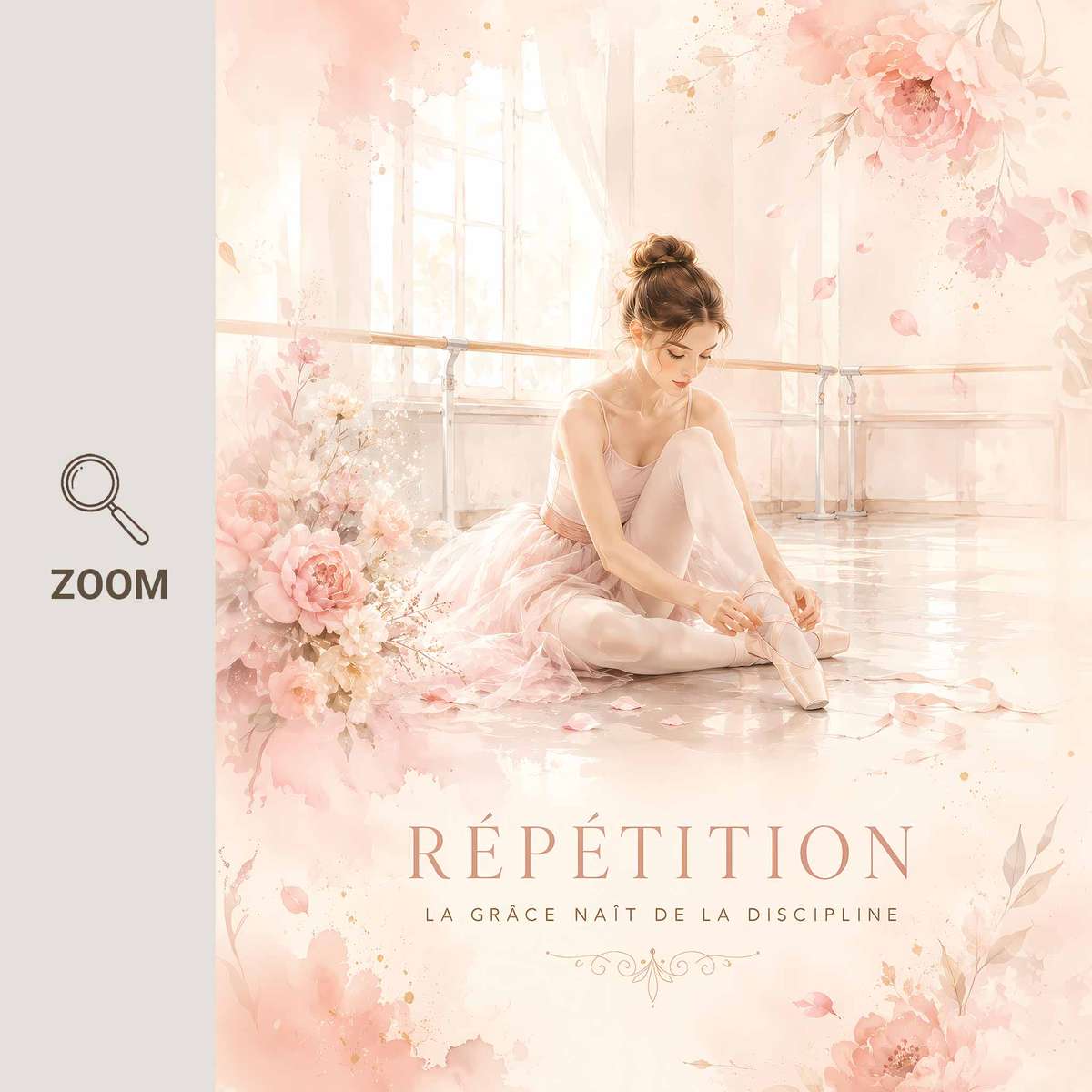 Ballet Dancer shown in a elegant composition showcasing fluid motion and an intimate performance mood