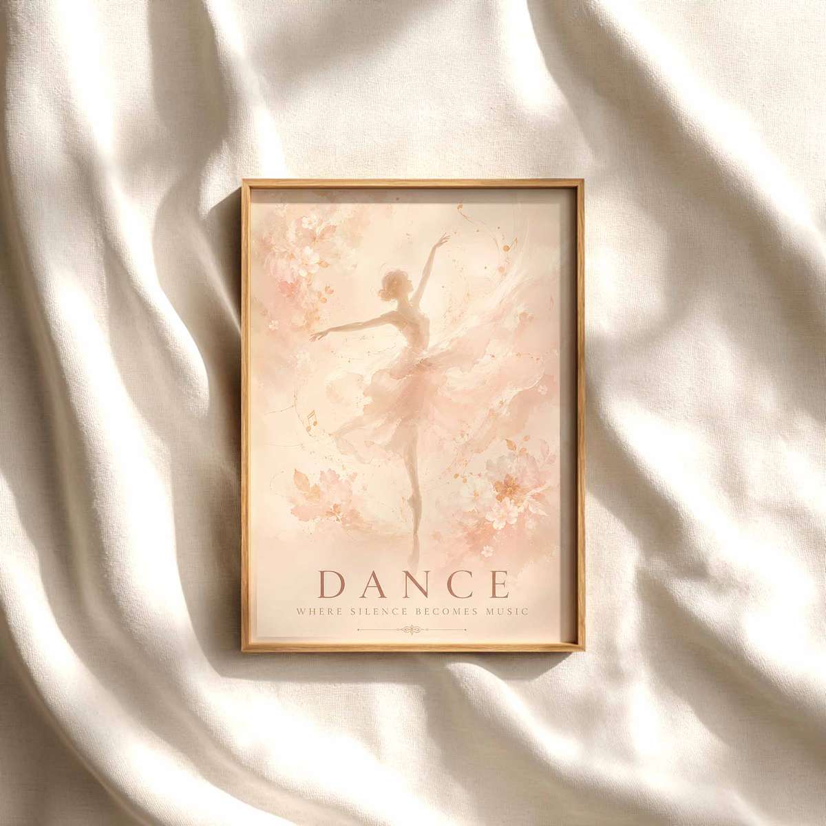 Classical wall art of Ballet Dancer Watercolor created for gallery wall decor