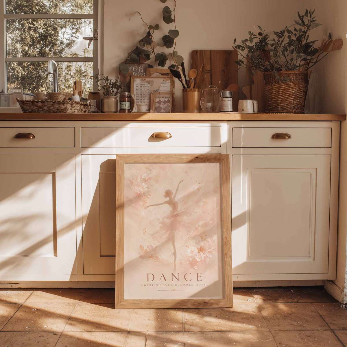 Ballet Dancer Watercolor wall art showcasing rehearsal-inspired details and graceful silhouettes and a graceful visual character