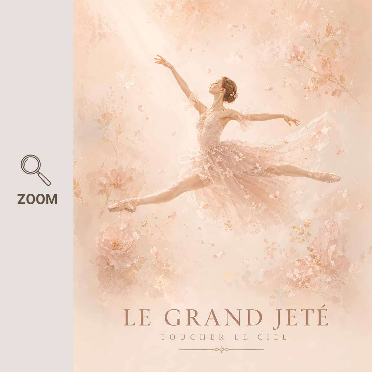 Elegant illustration of Ballet presented through rehearsal-inspired details and graceful silhouettes