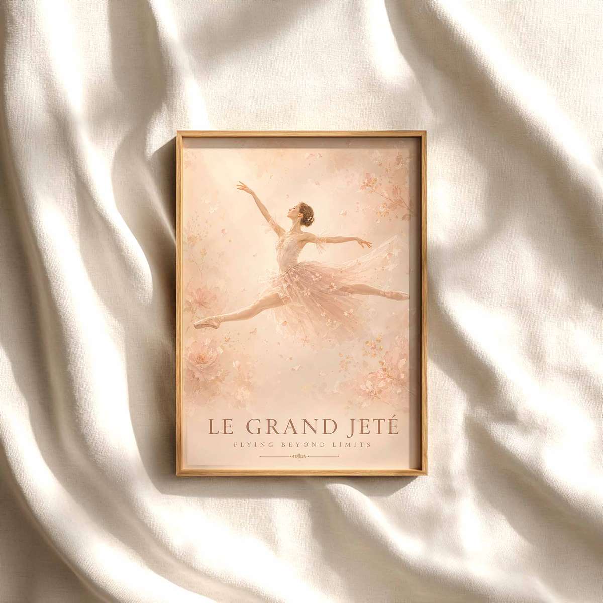 Elegant illustration of Ballet presented through rehearsal-inspired details and graceful silhouettes
