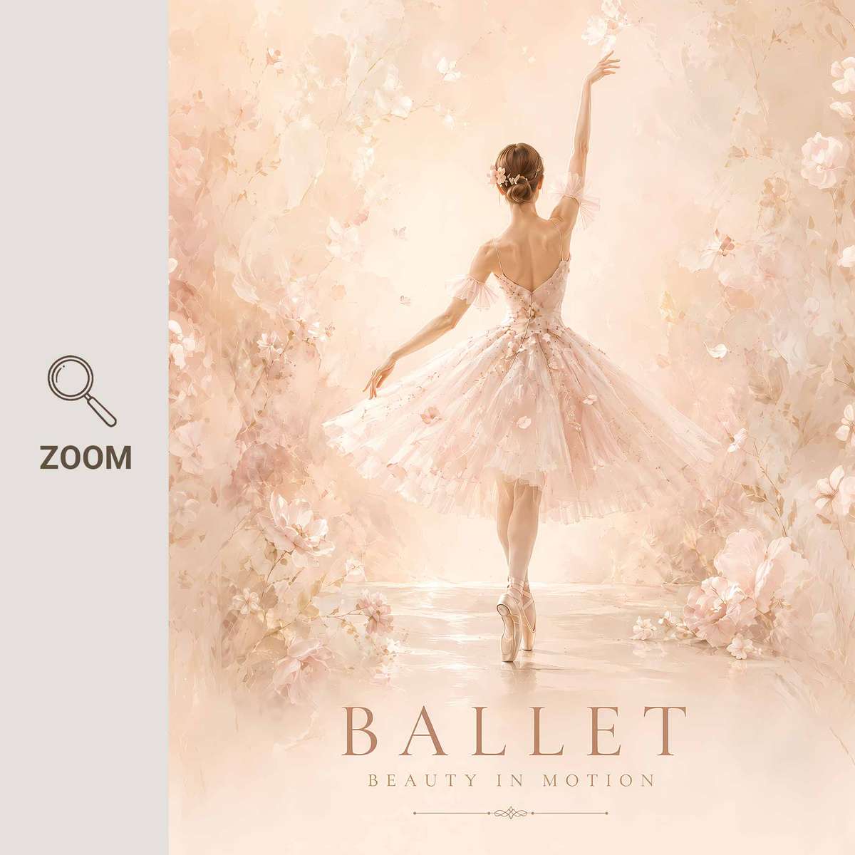 Classical painting of Ballet created for rehearsal room decor