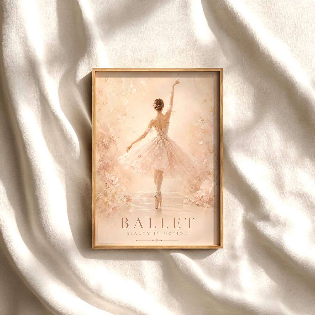 Aesthetic Ballet – Elegant Vintage Dance Wall Art, Ballerina Aesthetic ballet poster shown as refined dance wall art