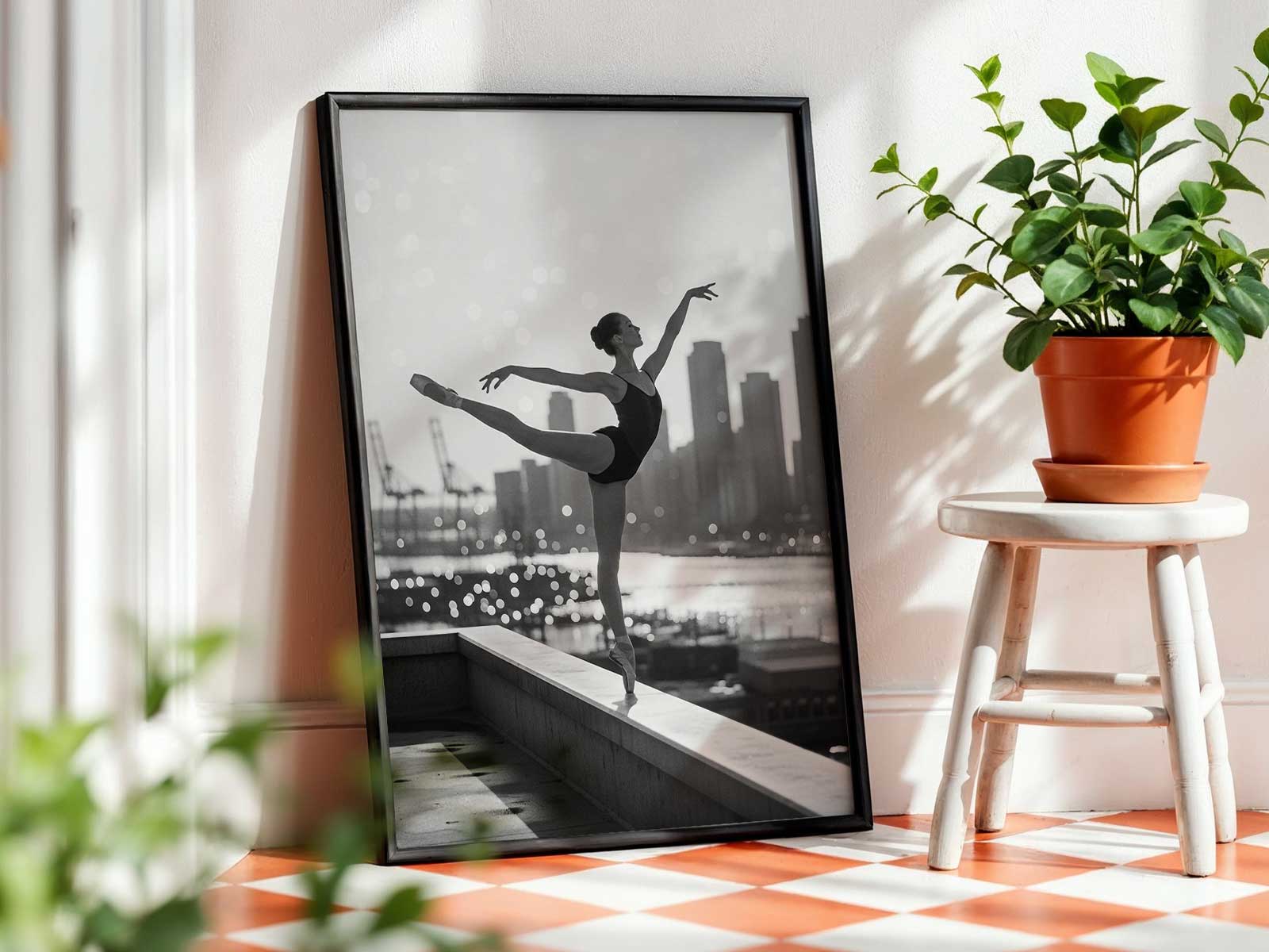 Contemporary photograph of a gala performance featuring the famous pas de deux excerpt from Le Corsaire