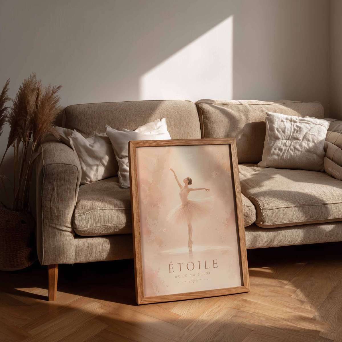 Ballet Dance shown in a vintage composition showcasing fluid motion and an intimate performance mood
