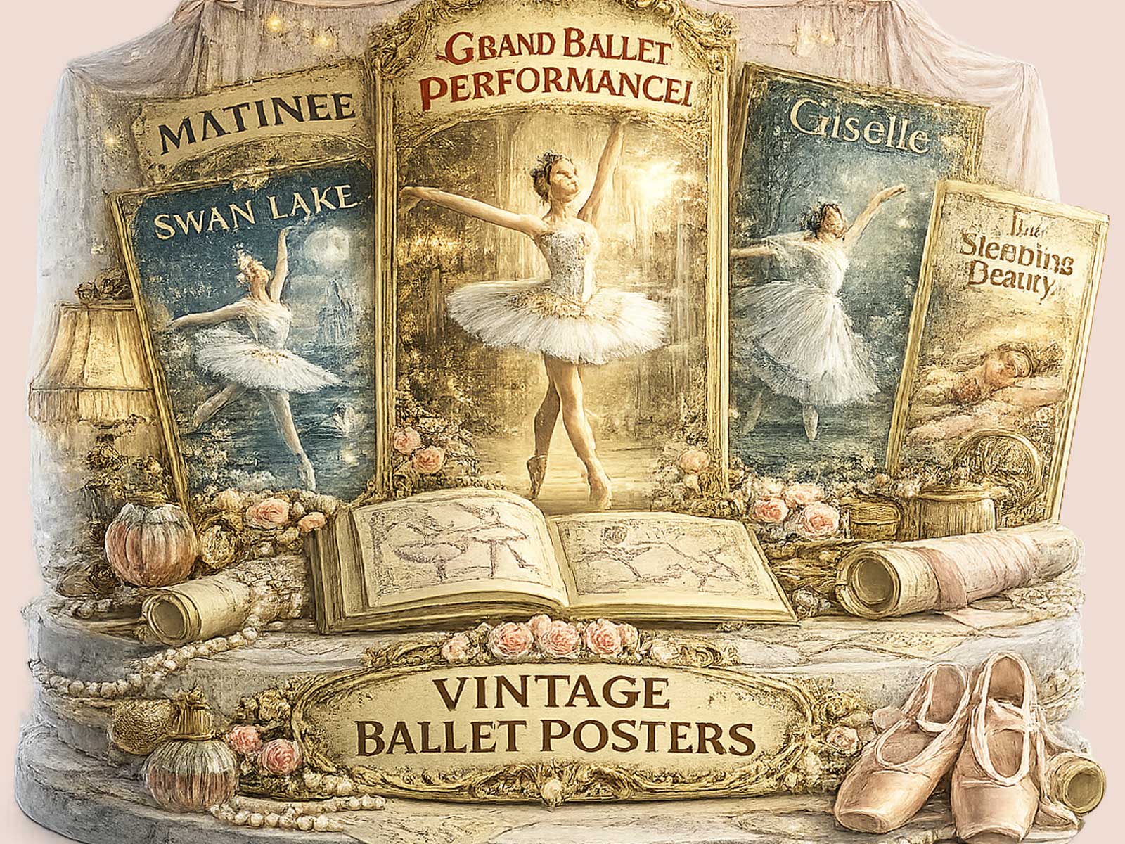 Vintage ballet posters